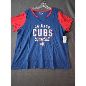 NWT TORRID Classic Fit Notch Tee MLB CHICAGO CUBS BASEBALL ⚾️ Size 3X NWT